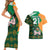 Custom Ireland Rugby Couples Matching Short Sleeve Bodycon Dress and Hawaiian Shirt Go Irish Shamrock World Cup LT9 - Wonder Print Shop