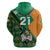 Custom Ireland Rugby Hoodie Go Irish Shamrock World Cup - Wonder Print Shop