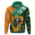 Custom Ireland Rugby Hoodie Go Irish Shamrock World Cup - Wonder Print Shop