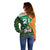 Custom Ireland Rugby Off Shoulder Sweater Go Irish Shamrock World Cup - Wonder Print Shop