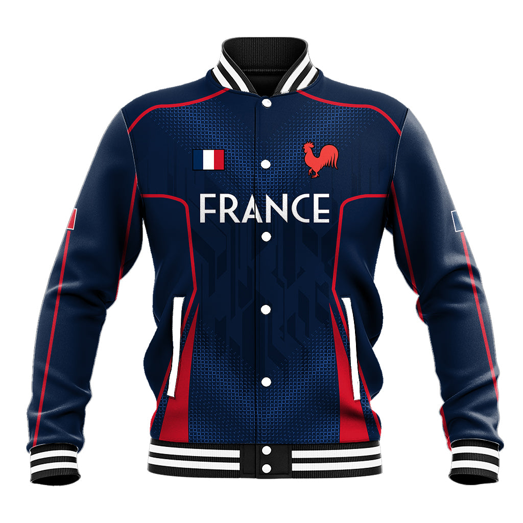 France Rugby Baseball Jacket Allez Les Bleus Go World Cup 2023 LT9 - Wonder Print Shop