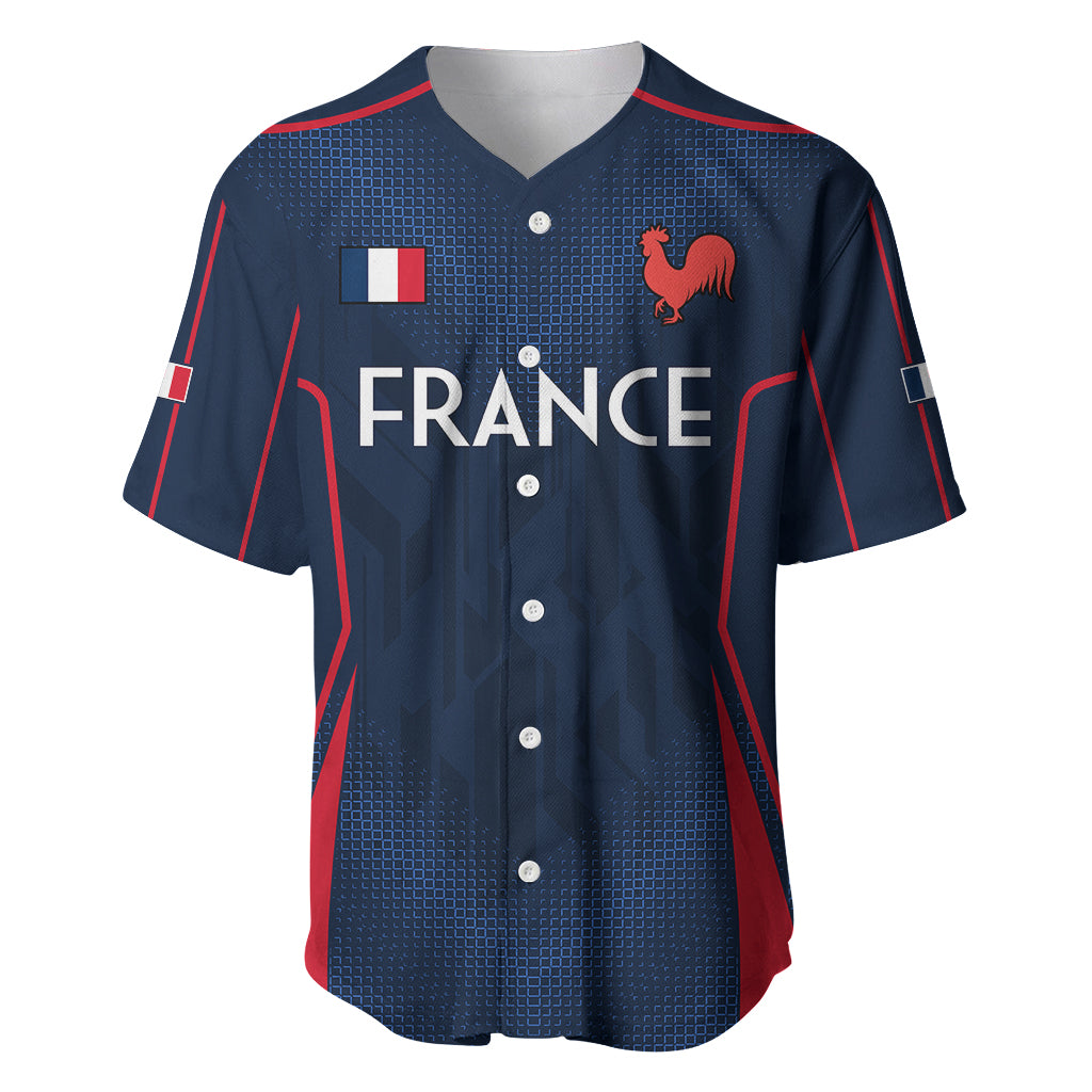 France Rugby Baseball Jersey Allez Les Bleus Go World Cup 2023 LT9 - Wonder Print Shop