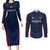 France Rugby Couples Matching Long Sleeve Bodycon Dress and Long Sleeve Button Shirts Allez Les Bleus Go World Cup 2023 LT9 - Wonder Print Shop