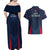 France Rugby Couples Matching Off Shoulder Maxi Dress and Hawaiian Shirt Allez Les Bleus Go World Cup 2023 LT9 - Wonder Print Shop