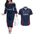 France Rugby Couples Matching Off The Shoulder Long Sleeve Dress and Hawaiian Shirt Allez Les Bleus Go World Cup 2023 LT9 - Wonder Print Shop