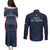 France Rugby Couples Matching Puletasi Dress and Long Sleeve Button Shirts Allez Les Bleus Go World Cup 2023 LT9 - Wonder Print Shop