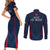 France Rugby Couples Matching Short Sleeve Bodycon Dress and Long Sleeve Button Shirts Allez Les Bleus Go World Cup 2023 LT9 - Wonder Print Shop