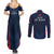 France Rugby Couples Matching Summer Maxi Dress and Long Sleeve Button Shirts Allez Les Bleus Go World Cup 2023 LT9 - Wonder Print Shop