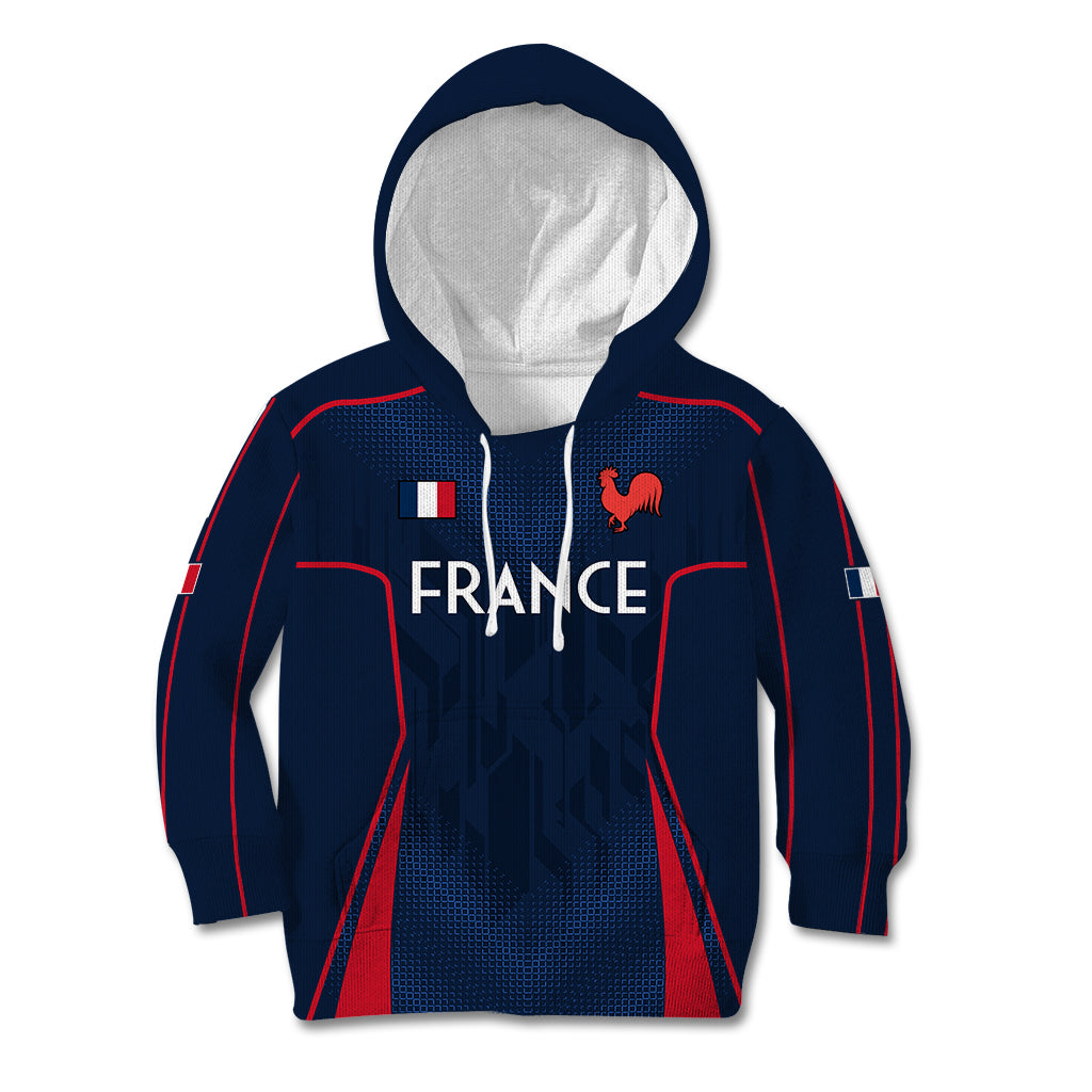 France Rugby Kid Hoodie Allez Les Bleus Go World Cup 2023 - Wonder Print Shop