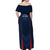 France Rugby Off Shoulder Maxi Dress Allez Les Bleus Go World Cup 2023 - Wonder Print Shop