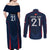 Custom France Rugby Couples Matching Off Shoulder Maxi Dress and Long Sleeve Button Shirts Allez Les Bleus Go World Cup 2023 LT9 - Wonder Print Shop