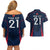 Custom France Rugby Couples Matching Off Shoulder Short Dress and Hawaiian Shirt Allez Les Bleus Go World Cup 2023 LT9 - Wonder Print Shop