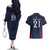 Custom France Rugby Couples Matching Off The Shoulder Long Sleeve Dress and Hawaiian Shirt Allez Les Bleus Go World Cup 2023 LT9 - Wonder Print Shop