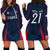 Custom France Rugby Hoodie Dress Allez Les Bleus Go World Cup 2023 - Wonder Print Shop