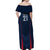 Custom France Rugby Off Shoulder Maxi Dress Allez Les Bleus Go World Cup 2023 - Wonder Print Shop