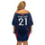 Custom France Rugby Off Shoulder Short Dress Allez Les Bleus Go World Cup 2023 - Wonder Print Shop