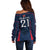 Custom France Rugby Off Shoulder Sweater Allez Les Bleus Go World Cup 2023 - Wonder Print Shop