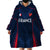 Custom France Rugby Wearable Blanket Hoodie Allez Les Bleus Go World Cup 2023 - Wonder Print Shop