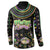 Mardi Gras Lips Queen Beads Button Sweatshirt