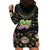 Mardi Gras Lips Queen Beads Hoodie Dress - Wonder Print Shop