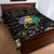 Mardi Gras Lips Queen Beads Quilt Bed Set - Wonder Print Shop