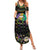 Mardi Gras Lips Queen Beads Summer Maxi Dress - Wonder Print Shop