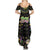 Mardi Gras Lips Queen Beads Summer Maxi Dress - Wonder Print Shop