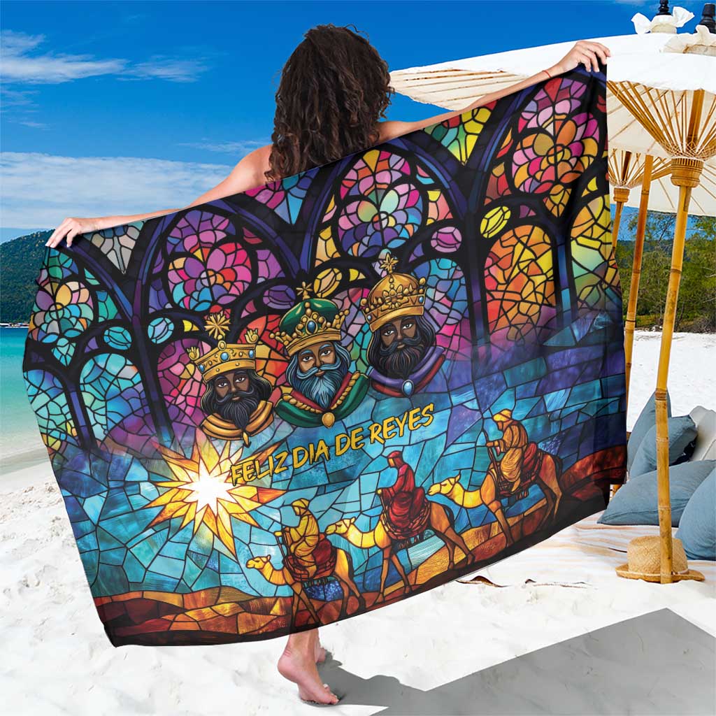 Epiphany Three Kings Day Sarong Stained Glass Window Style