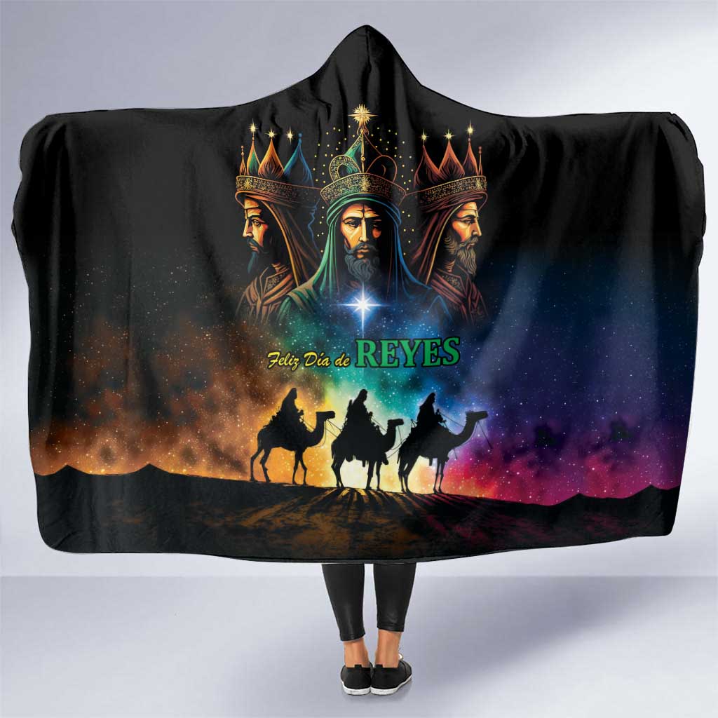 Feliz Dia De Reyes Three Kings Day Hooded Blanket Happy Epiphany Day - Wonder Print Shop