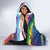 Beautiful Rainbow Lips Kiss Hooded Blanket LGBTQ Same Love Same Rights - Wonder Print Shop