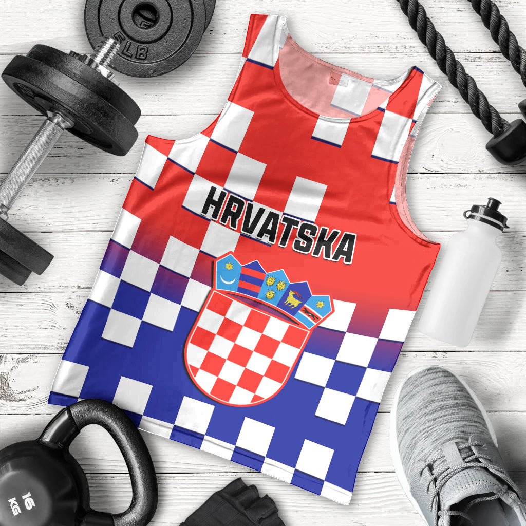 croatia-men-tank-top-hrvatska-checkerboard-gradient-style