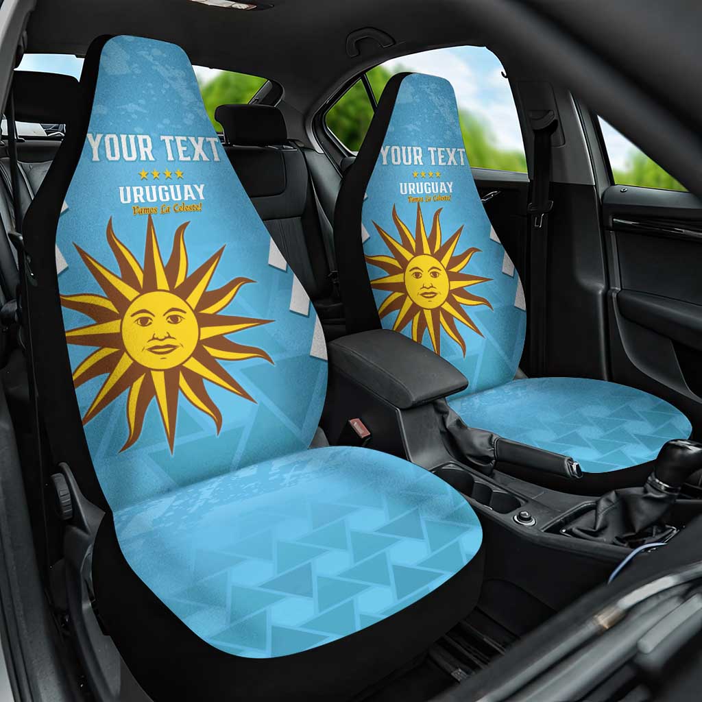 Custom Uruguay Football Car Seat Cover 2024 Vamos La Celeste - Wonder Print Shop