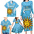 Custom Uruguay Football Family Matching Long Sleeve Bodycon Dress and Hawaiian Shirt 2024 Vamos La Celeste - Wonder Print Shop