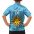 Custom Uruguay Football Family Matching Puletasi and Hawaiian Shirt 2024 Vamos La Celeste - Wonder Print Shop