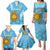 Custom Uruguay Football Family Matching Puletasi and Hawaiian Shirt 2024 Vamos La Celeste - Wonder Print Shop