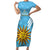 Custom Uruguay Football Family Matching Short Sleeve Bodycon Dress and Hawaiian Shirt 2024 Vamos La Celeste - Wonder Print Shop