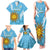 Custom Uruguay Football Family Matching Tank Maxi Dress and Hawaiian Shirt 2024 Vamos La Celeste - Wonder Print Shop