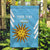 Custom Uruguay Football Garden Flag 2024 Vamos La Celeste - Wonder Print Shop