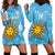 Custom Uruguay Football Hoodie Dress 2024 Vamos La Celeste - Wonder Print Shop