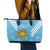 Custom Uruguay Football Leather Tote Bag 2024 Vamos La Celeste - Wonder Print Shop