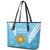 Custom Uruguay Football Leather Tote Bag 2024 Vamos La Celeste - Wonder Print Shop