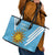 Custom Uruguay Football Leather Tote Bag 2024 Vamos La Celeste - Wonder Print Shop