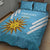 Custom Uruguay Football Quilt Bed Set 2024 Vamos La Celeste - Wonder Print Shop