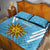 Custom Uruguay Football Quilt Bed Set 2024 Vamos La Celeste - Wonder Print Shop