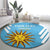 Custom Uruguay Football Round Carpet 2024 Vamos La Celeste