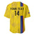 Custom Colombia Football Baseball Jersey 2024 Vamos La Tricolor - Yellow - Wonder Print Shop