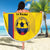 Custom Colombia Football Beach Blanket 2024 Vamos La Tricolor - Yellow - Wonder Print Shop