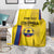 Custom Colombia Football Blanket 2024 Vamos La Tricolor - Yellow