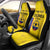 Custom Colombia Football Car Seat Cover 2024 Vamos La Tricolor - Yellow - Wonder Print Shop