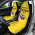 Custom Colombia Football Car Seat Cover 2024 Vamos La Tricolor - Yellow - Wonder Print Shop